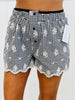 Embroidered Checkered Boxer Shorts (Reg.)-3 Colors