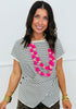 Striped Front Twist Top (Reg. and Plus)
