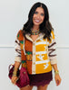 Multi Autumn Harvest Pumpkin Hoodie Cardigan (Reg.)