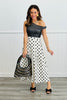 Polka Dot High Waist Midi Skirt (Reg & Plus)-2 Colors