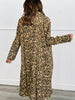 Taupe Leopard Longline Jacket (Reg. and Plus)