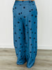 Denim Blue Polka Dot Wide Leg Pants (Reg.)