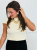 Sleeveless Open Back Turtleneck Sweater (Reg.) - 2 Colors