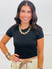 Soft Crop Tee Top (Reg.)-5 Colors