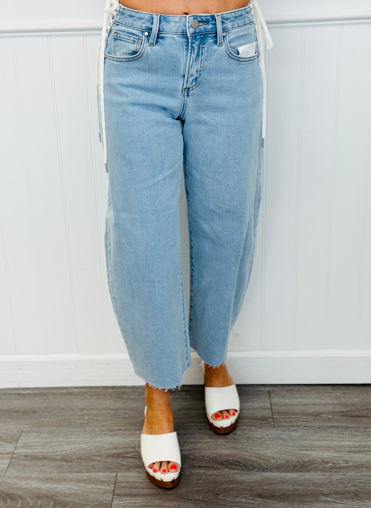 Risen Lacey Lace Up Slouchy Jeans (Reg.)