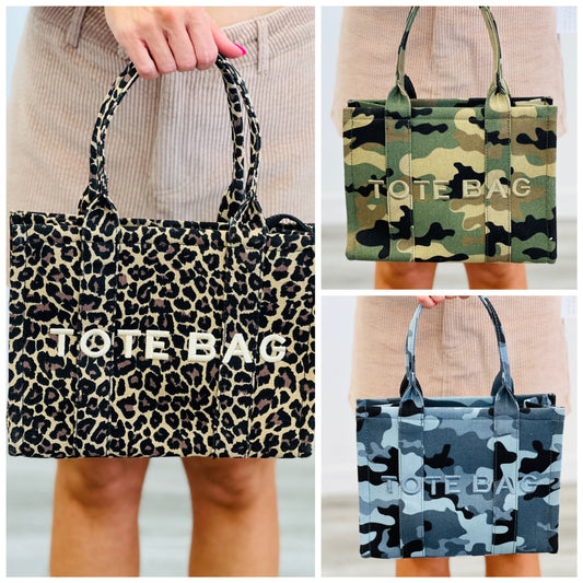 The Sammie Printed Tote Bag (3 colors)
