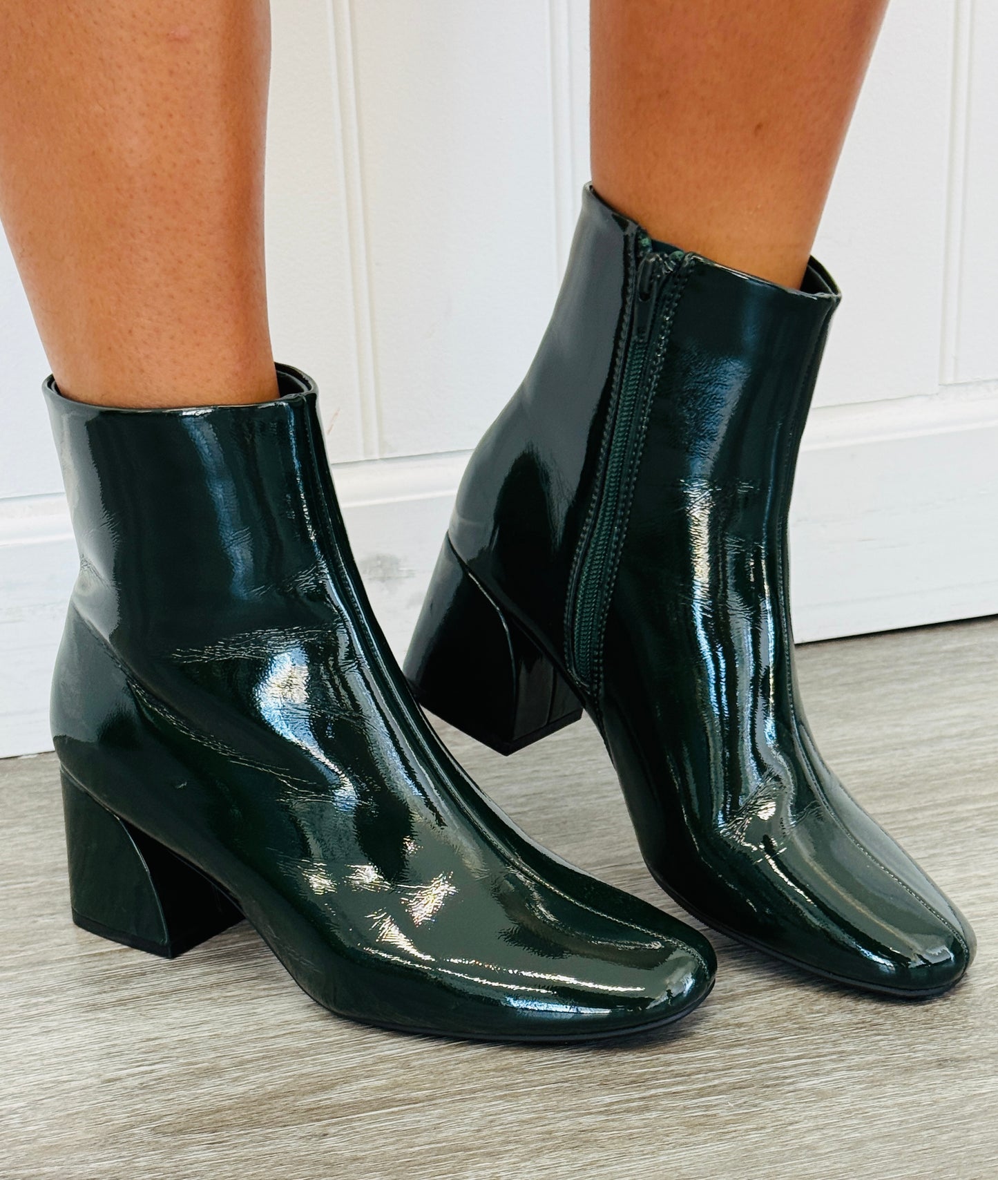 Dark Green Confidently Yours Booties