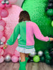 Queen Of Sparkles Licensed Colorblock Glinda & Elphaba Button Up Cardigan (Reg. and Plus)
