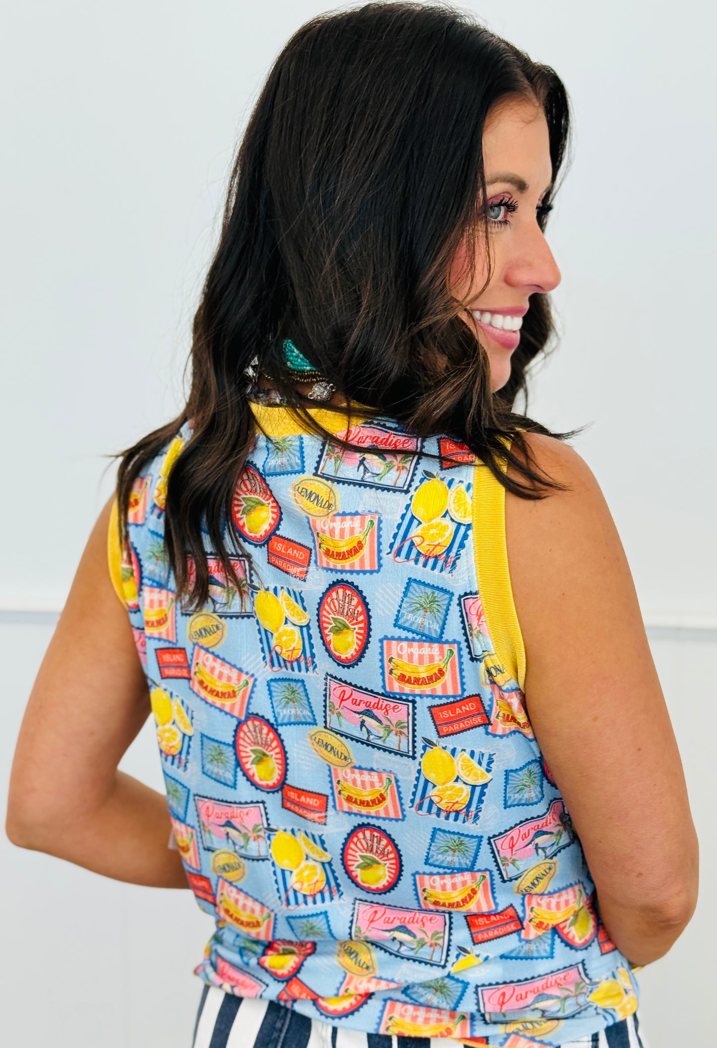 Citrus Escape Heatwave Ribbed Tank Top (Reg. & Plus)