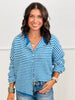 Blue Striped Gigi Cardigan (Reg.)