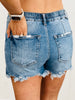 Risen A Touch Of Edge Distressed Shorts (Reg & Plus)