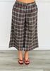 Merlot Plaid Flannel Culotte Pants (Reg.)