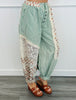 POL Green Stripe Contrast Print Joggers (Reg.)