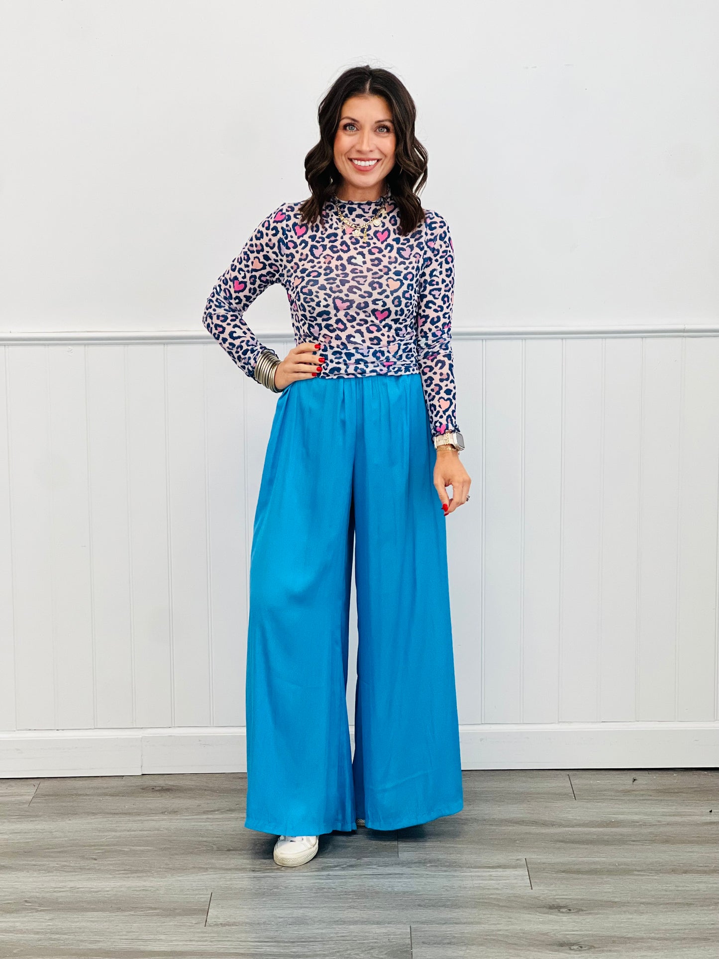 Shine Satin Palazzo Pants (Reg.)- 4 Colors