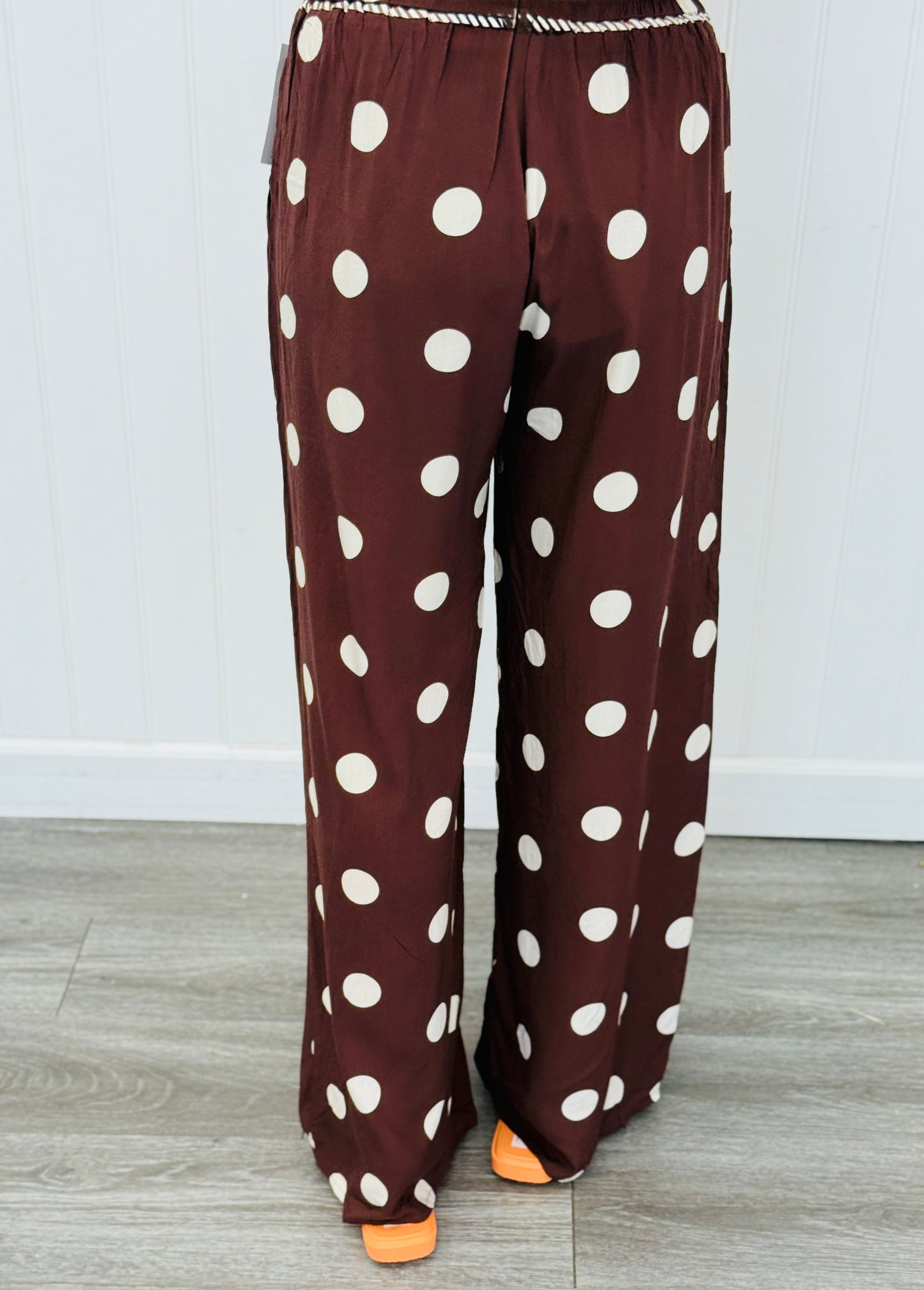 Polka Dot Wide Leg Pants (Reg.) - 2 Colors