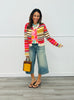 Stripe Delight Sweater Cardigan Top (Reg.) - 6 Colors