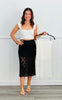 Lace Midi Skirt (Reg.) - 2 Colors