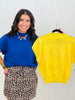 Mock Neck Knit Short Sleeve Top (Reg & Plus)-2 Colors