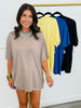 Brushed Hacci Boyfriend Tee (Reg.) - 4 Colors