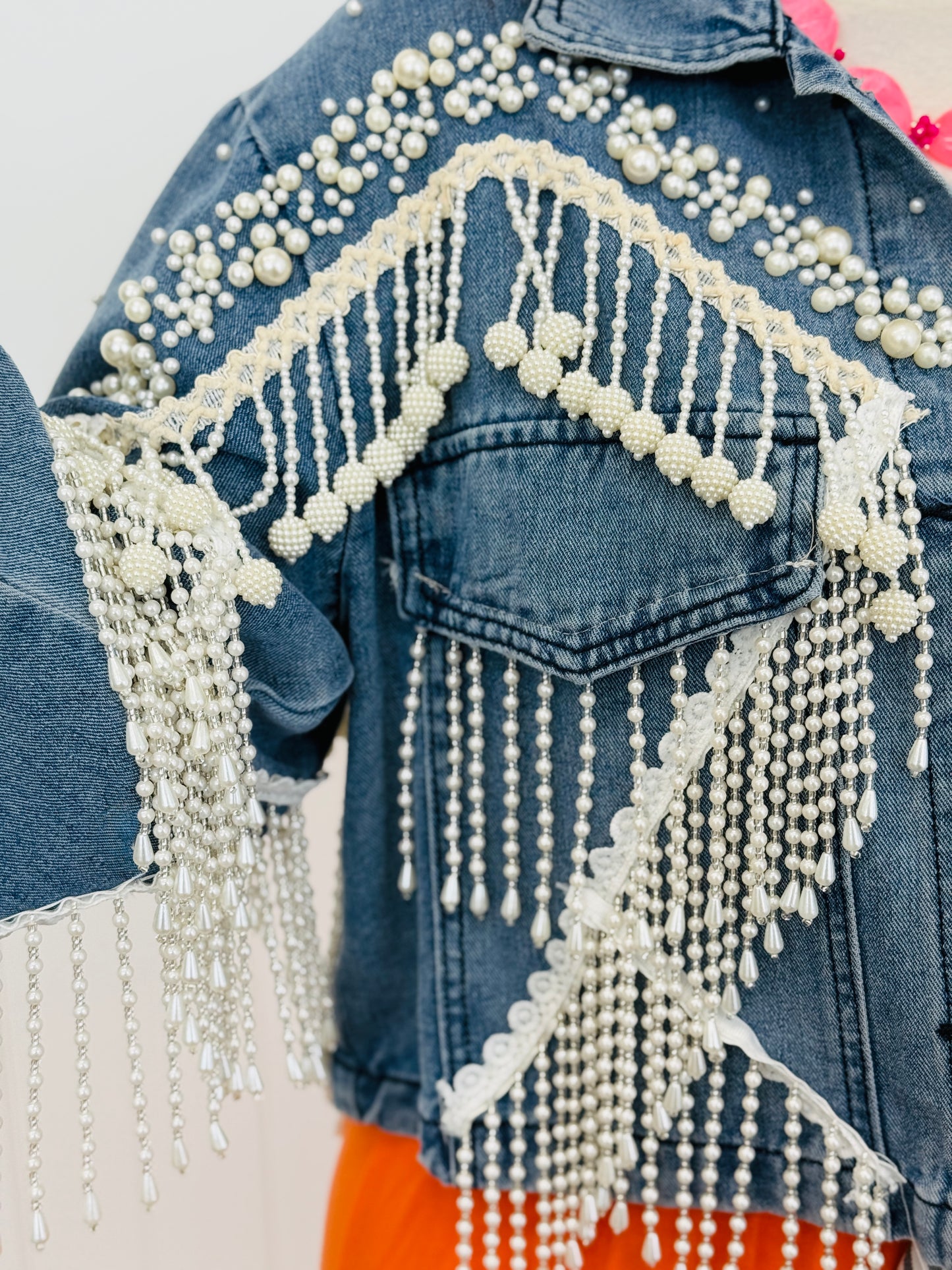 Denim Dancing Pearl Jacket (Reg.)