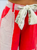 POL Apple Red Contrast Stripe Pants (Reg.)