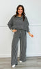 Striped Side Zip Pants (Reg)-2 Colors