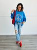 Cadet Blue Peace Patch Sweatshirt (Reg & Plus)