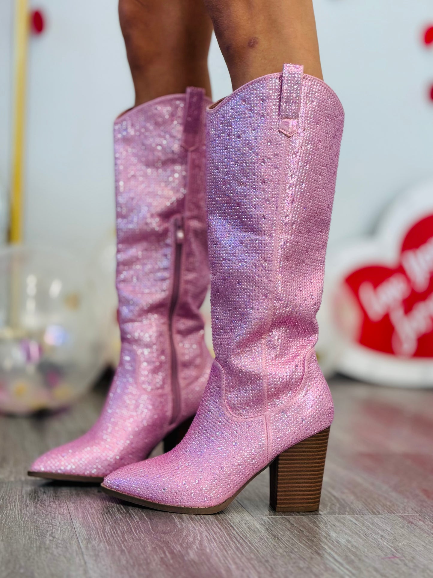 Pink Sparkle and Shine Boots