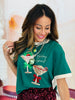 Holiday Spirit Sequin Embroidered Tee (Reg. and Plus)