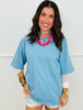 Lace Long Sleeve Layered Tee Top (Reg.)-2 Colors
