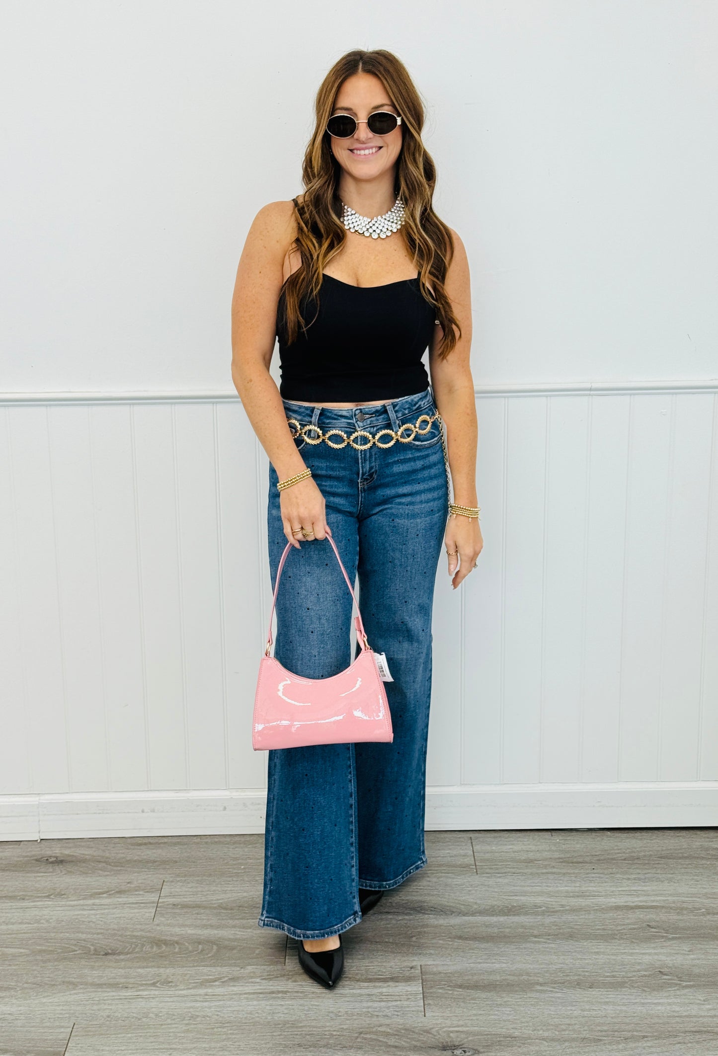 Black Smooth Princess Bralette Cami Top (OS)