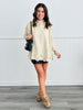 Oatmeal Laser Cut Sweater Top (Reg & Plus)