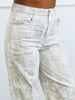 Ivory/Brown Leaf Print Corduroy Pants (Reg.)