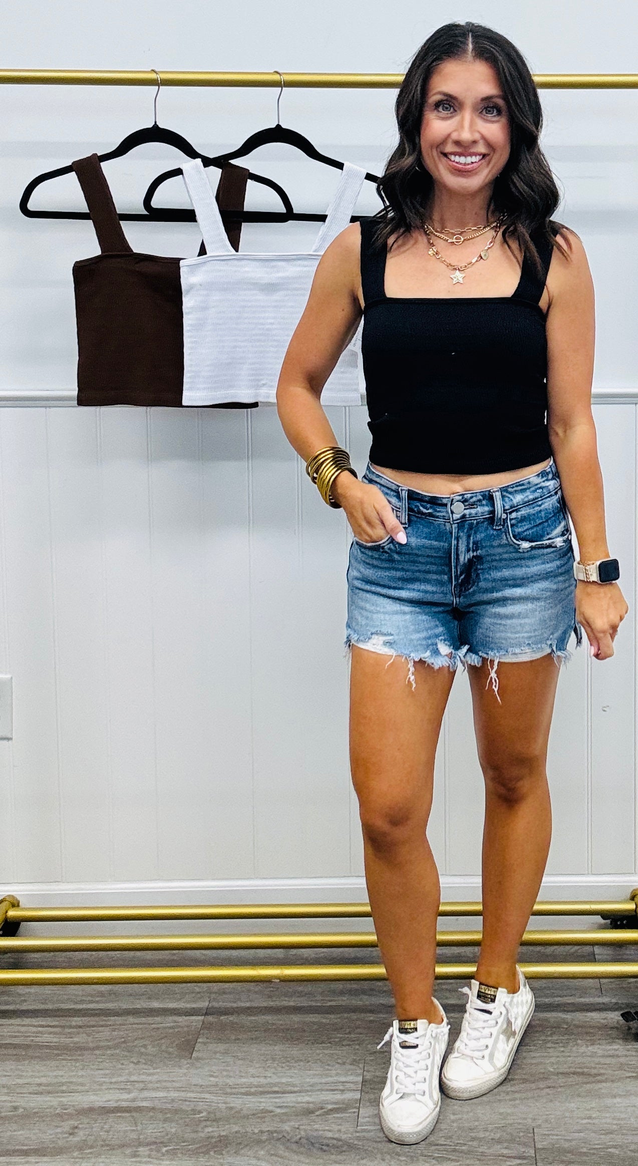 Seamless Textured Tank Top (Reg.)-3 Colors