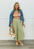 Flowy Pleated Wide Leg Gaucho Pants (Reg.) - 3 Colors