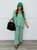 Checkerboard Oversized Top (Reg & Plus)-3 Colors