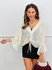 Chiffon Ruched Blouse (Reg.) - 4 Colors