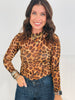 Leopard Print Mesh Long Sleeve Bodysuit (Reg. and Plus)