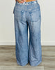 Illusion Remix Denim Blue Printed Terry Pants (Reg.)