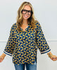 Horse Print Contrast Stripe Shirt (Reg.) - 3 Colors