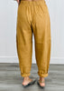 Camel Cotton Cropped Barrel Pants (Reg & Plus)