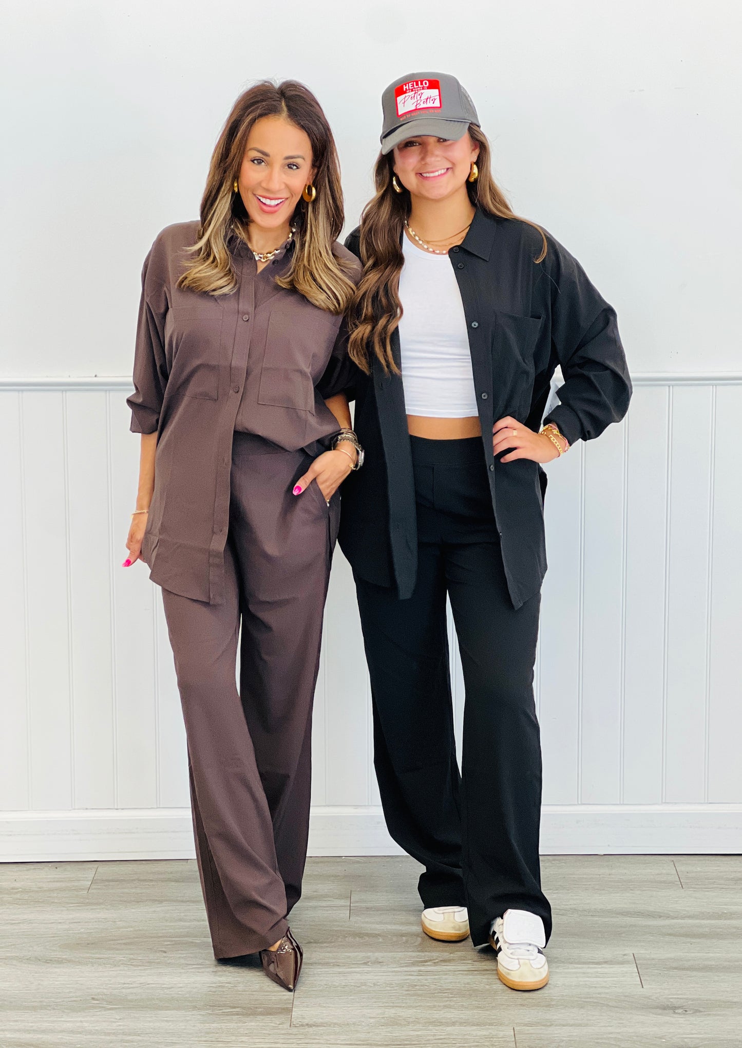 Crinkle Woven Pants (Reg & Plus)-2 Colors