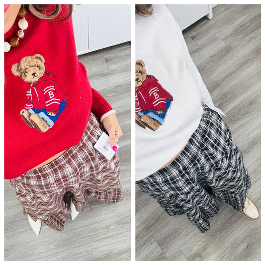 Plaid Pocket Maxi Skirt (Reg.) - 2 Colors