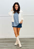 Oversized Striped Short Sleeve Tee (Reg.)-2 Colors