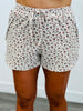 Brown Multi Floral Print Shorts (Reg.)