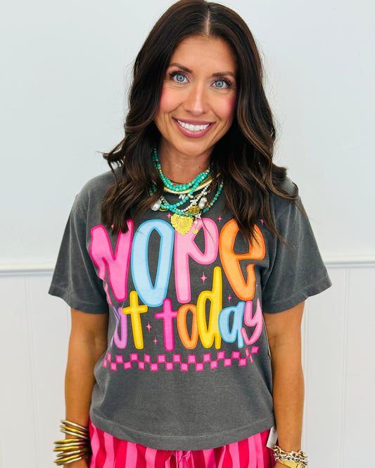 Nope Not Today Boxy Tee (Reg. and Plus)