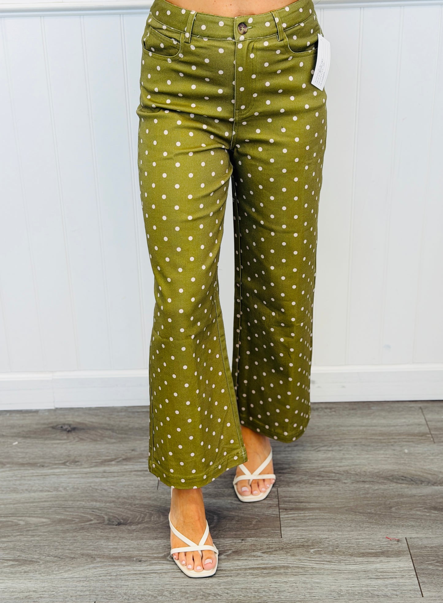 Polka Dot Wide Leg Pants (Reg.) -4 Colors