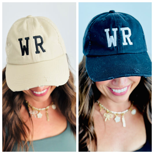 WR Vintage Varsity Style Hat- 2 Colors