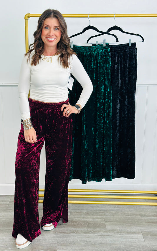 Vision In Velvet Pants (Reg & Plus)- 3 Colors