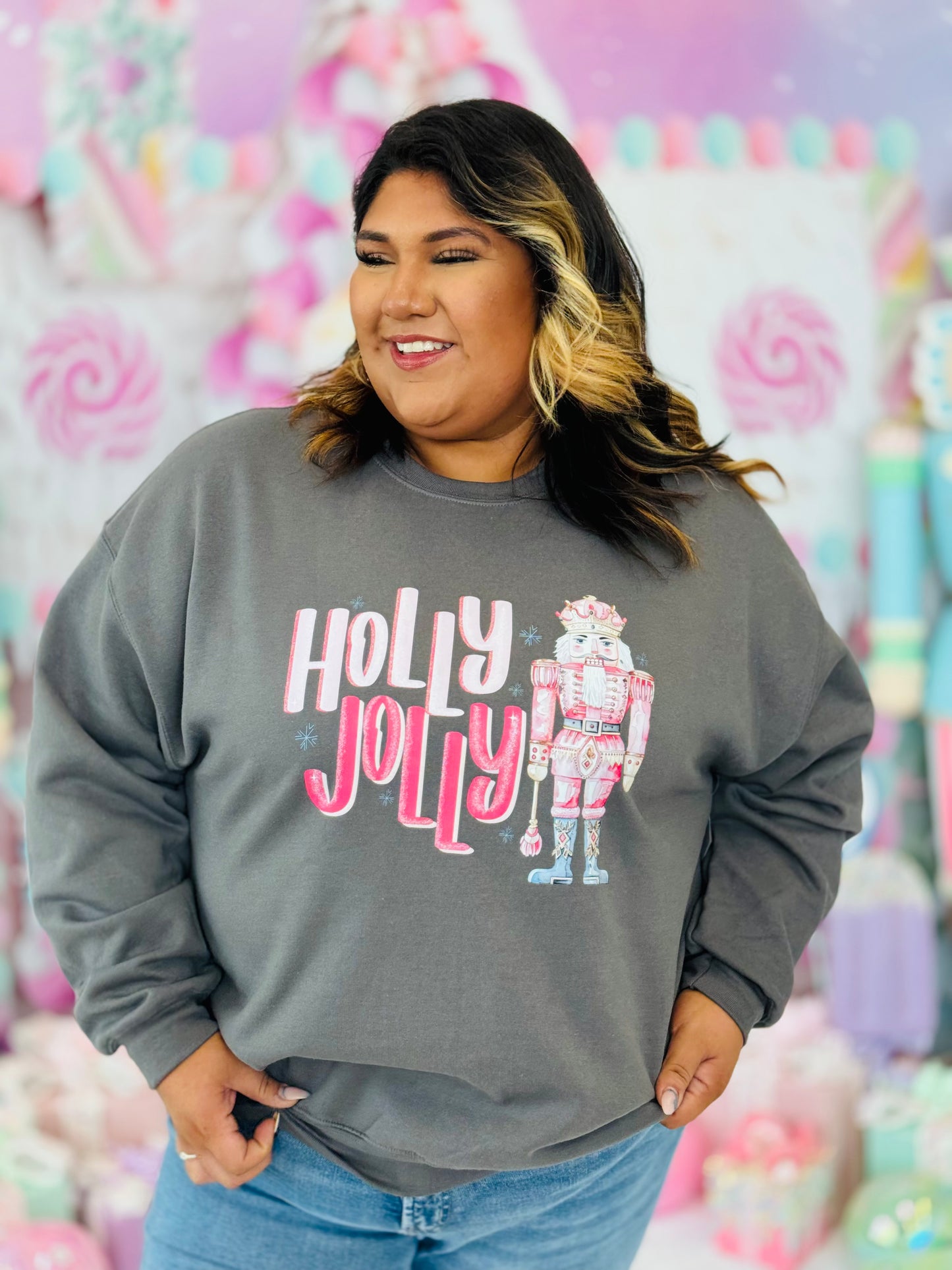 Holly Jolly Nutcracker Sweatshirt (Reg. and Plus)